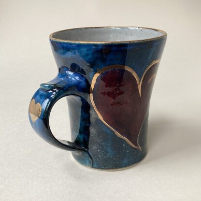 Small Mug with Gold Lustre Heart