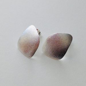Silver Freeform Wing Studs Medium