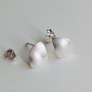 Silver Freeform Wing Studs Small