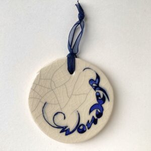 'Wonder' Raku Hanging Roundel 