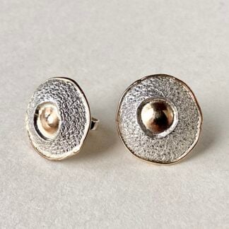 ‘Textured Silver & Gold Studs'