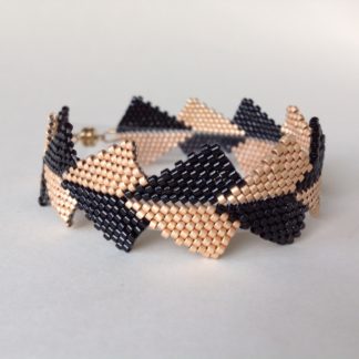 Black and Copper 'Kites' Wristband