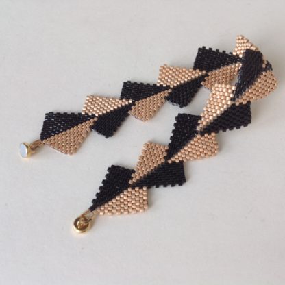 Black and Copper 'Kites' Wristband