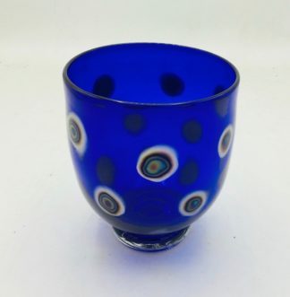 Cobalt Blue Metallic Spot Bowl