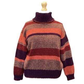 Bordeaux Striped Marcia Pullover