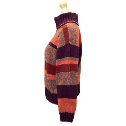 Bordeaux Striped Marcia Pullover