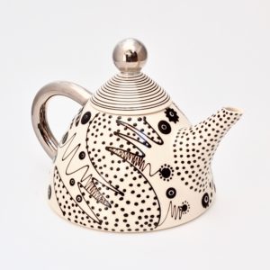 Dot & Wiggle Ceramic Tea Pot