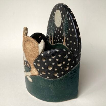 ‘Running Hare Tea Light Holder’