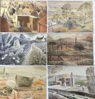 6 Assorted Eric Ravilious Greetings Cards 