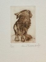 Hare Waking Up Etching