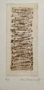 ‘Fish Stack’  Etching