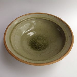 Salt Glazed Stoneware Large Shallow Bowl