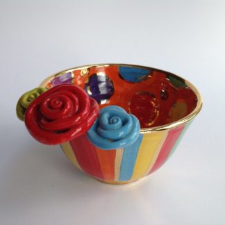 Noodle Bowl with Roses