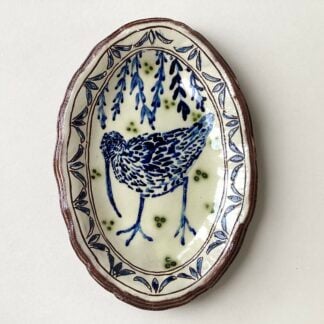 'Curlew' Small Oval Plate