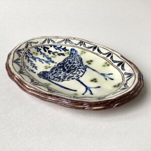 'Curlew' Small Oval Plate