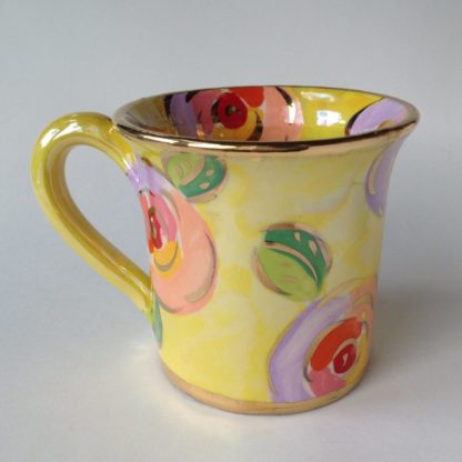 Rose on Yellow Mug