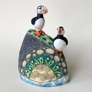 ‘Duo of Puffins Cliff’