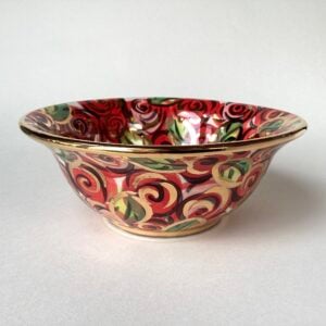 'Red Rosebush' Cereal Bowl