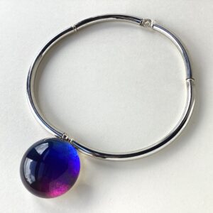 ‘Blue Purple’ Large Dome Choker