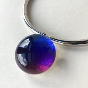 ‘Blue Purple’ Large Dome Choker