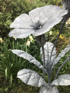 Forged Iron Primrose Sculpture