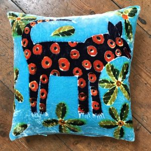 Turquoise 'Nonsense Animal' Cushion