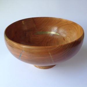 Cherry Bowl with Gold