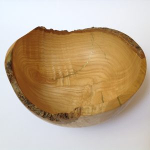 Waney Edged Ash Bowl