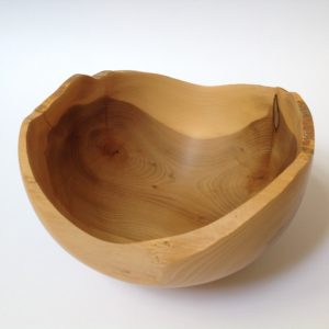 Waney Edged Yew Bowl