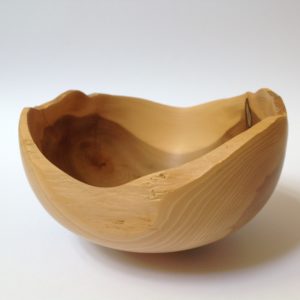 Waney Edged Yew Bowl