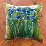 Bluebells on Green Cushion