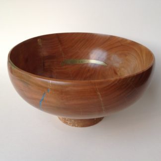 Cherry Bowl with Gold Resin