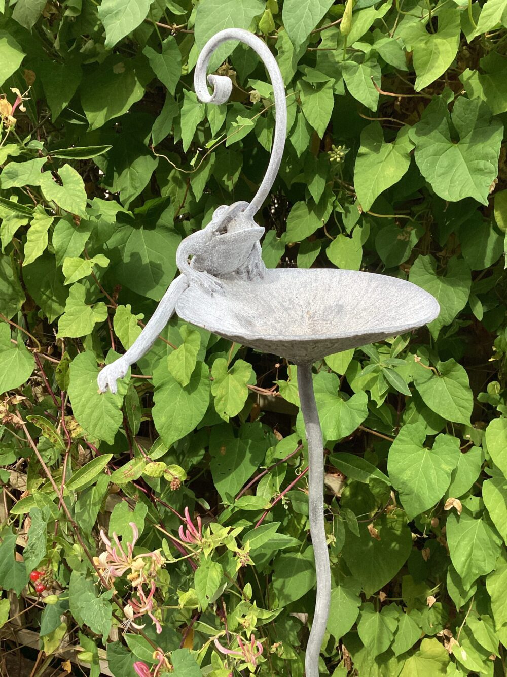 'Frog Bird Feeder Spike'