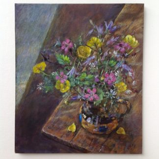 'Wildflowers in Ceramic Jug'