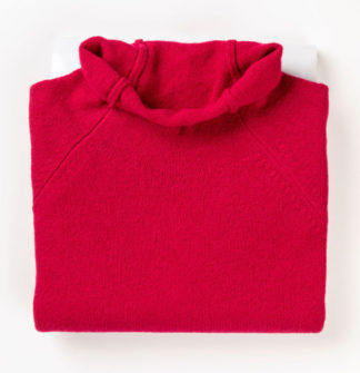 Corry Raglan Pullover in Ruby