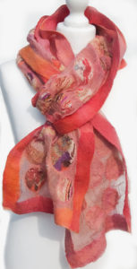 Nuno Felted Scarf ‘Summer Sorbet’