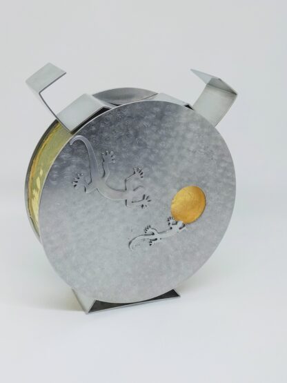 Pewter Ghekko Vase