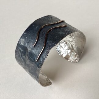 'Oxidised Silver Cuff'