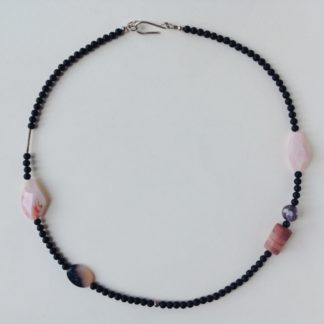 'Onyx, Opal & Jasper' Necklace