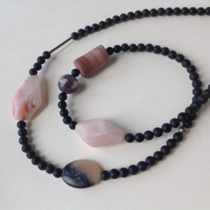 'Onyx, Opal & Jasper' Necklace
