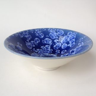 Deep Blue Crystalline Dish
