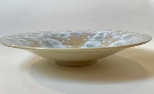 Crystalline Glazed Shallow Dish