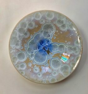 Crystalline Glazed Shallow Dish