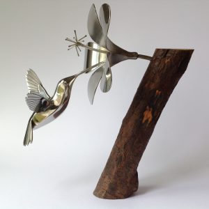 Hummingbird on Wood