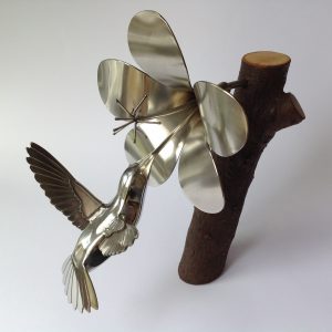 Hummingbird II on Wood