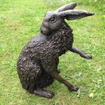 Bronze Resin Hare Alert