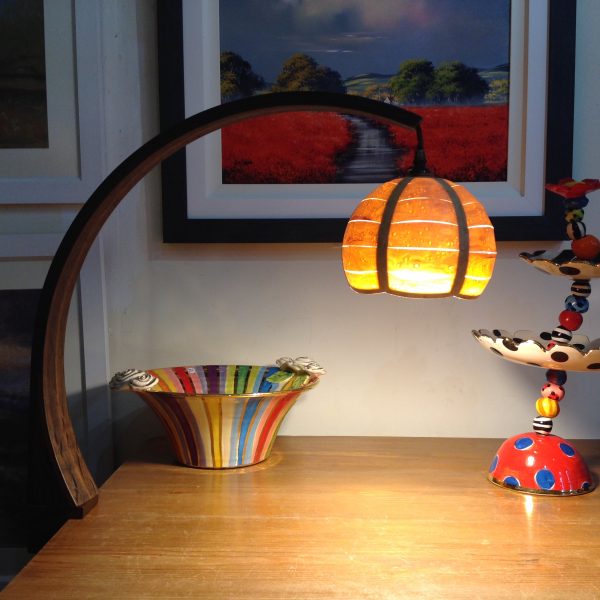 'Glamp' Swivel Lamp in Oak