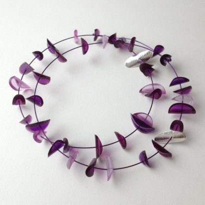 Purple and Silver Bracelet