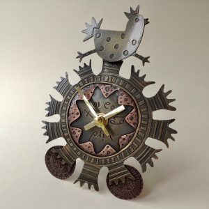 Freestanding Clock  Strutting Hen