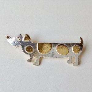 Sausage Dog Brooch
